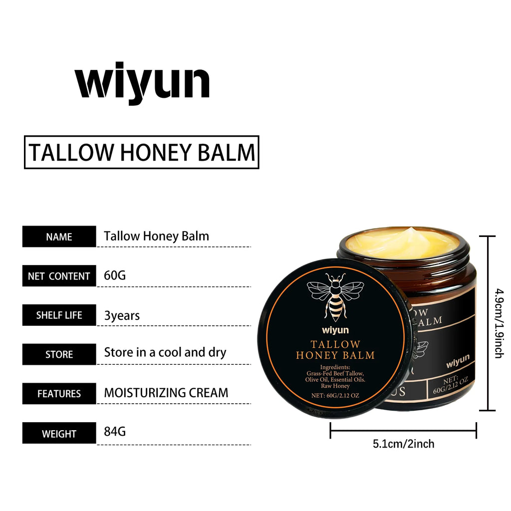 Beef Tallow Honey Cream Brightening Fade Dark Spots Remove Melanin Firming Non-Greasy Lasting Moisturizing Soothing Body Lotion