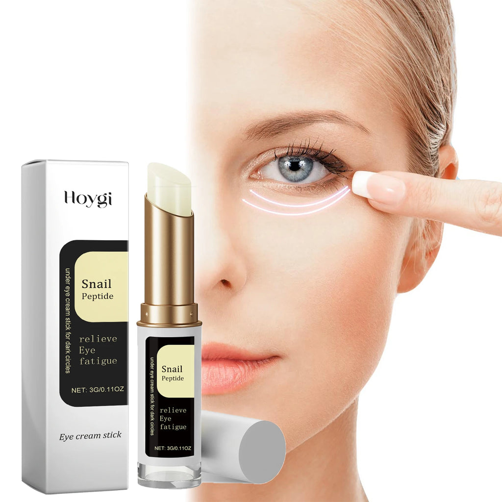 Snail Mucin Eye Cream Stick W-rinkle Removing Lightening Dark Circle Remove Eye Bag Anti-Puffiness Firming Fade Fine Lines