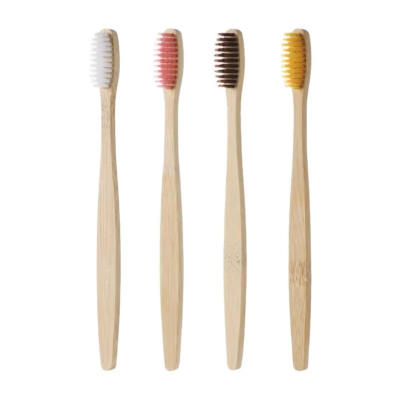 Bamboo Toothbrush Set Natural Eco-Friendly Dental Care Tablet Bamboo Toothbrushes