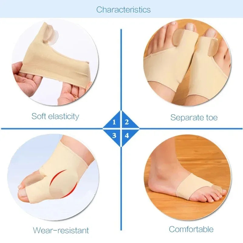 Hallux valgus orthosis shoe-wearing big toe phalanx protrusion toe separation correction magical device separated foot protector