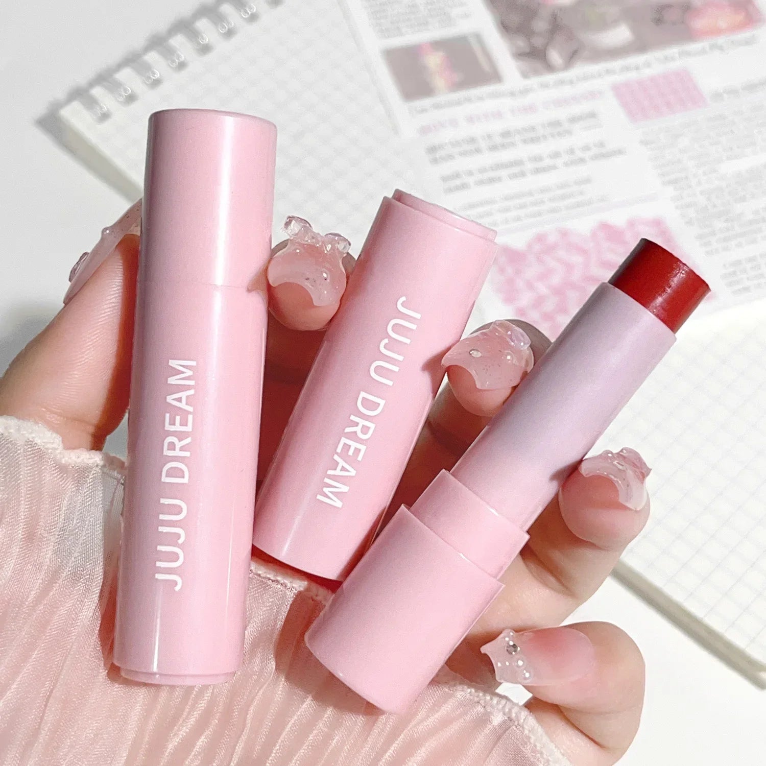 3 piece set Moisturizing, Hydrating, Lightening lip lines, Color rendering, Long-lasting makeup, Nourishing lip set
