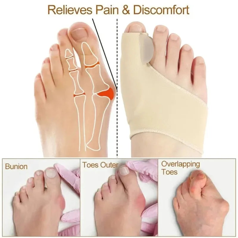 Hallux valgus orthosis shoe-wearing big toe phalanx protrusion toe separation correction magical device separated foot protector