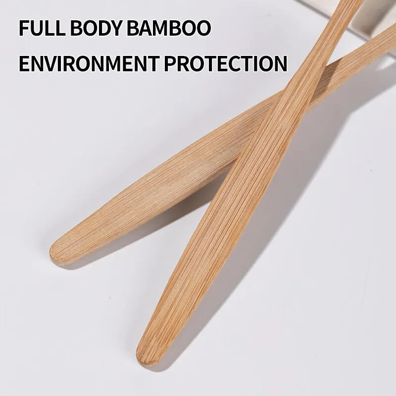 Bamboo Toothbrush Set Natural Eco-Friendly Dental Care Tablet Bamboo Toothbrushes