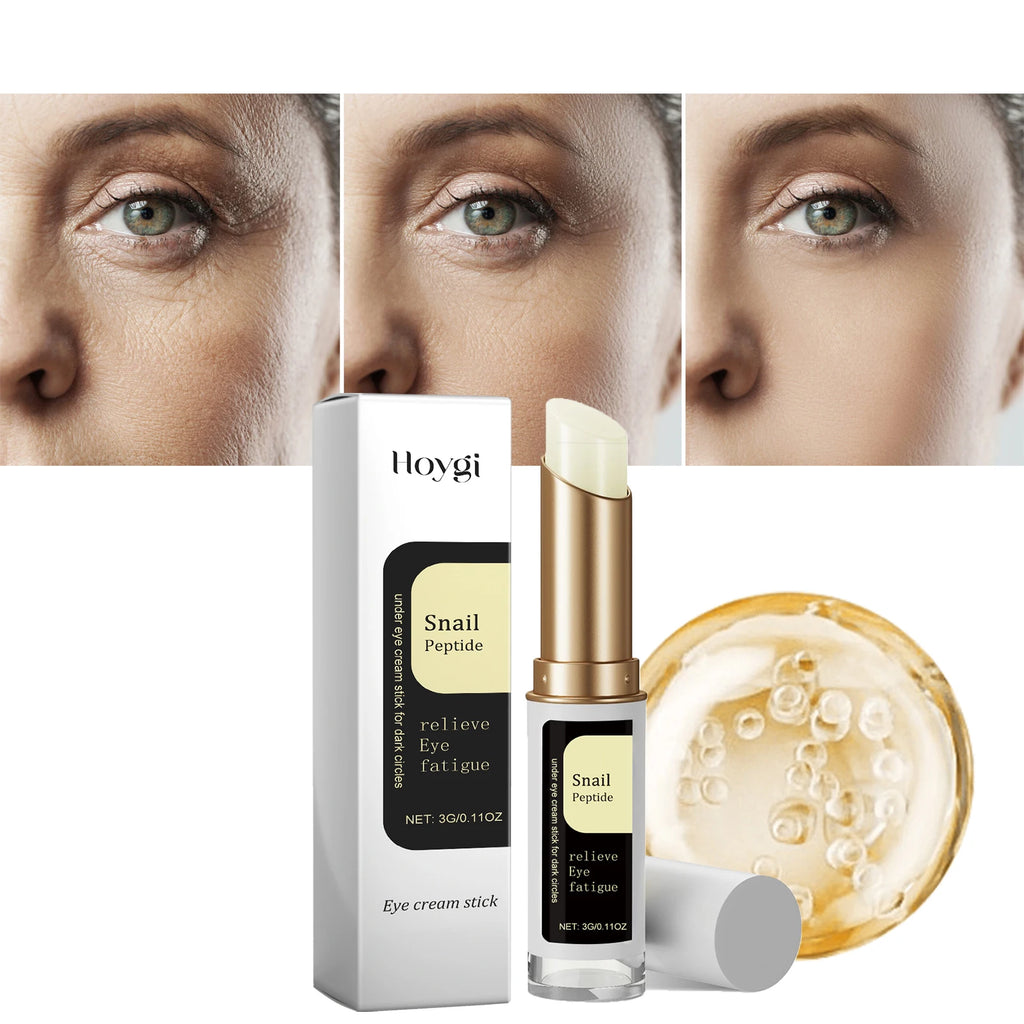 Snail Mucin Eye Cream Stick W-rinkle Removing Lightening Dark Circle Remove Eye Bag Anti-Puffiness Firming Fade Fine Lines