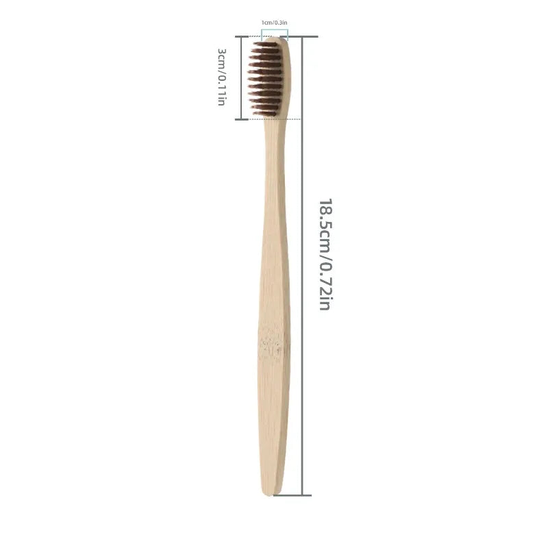 Bamboo Toothbrush Set Natural Eco-Friendly Dental Care Tablet Bamboo Toothbrushes